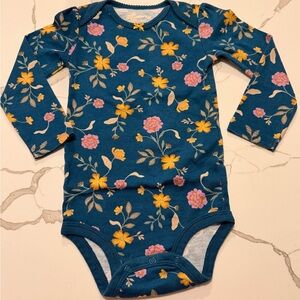 Floral Long Sleeve 24M Onesie